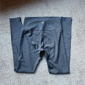 Lululemon Wunder Under 28” Heathered Gray Leggings